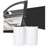 SOBEAU 2 Paracolpi Garage Auto, Proteggi Portiera Auto 2mx20cmx4mm, Protezione Murale Autoadesiva, Impermeabile Protezione Porte Auto, Paracolpi Garage da Muro Auto Portiera, Nero