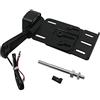 HDBUBALUS Staffa di Montaggio Laterale per Targa Regolabile Nera con Luce Led Adatta per Harley Sportster 883 1200 48 Xl 04-Up