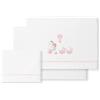 Interbaby Set di 3 Lenzuola per Mini Culla Neonato JIRAFA BICICLETA en blanco rosa · 100% COTONE · Lenzuolo per Mini Lettino