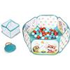 B. toys - Mini Spazio Giochi - Fossa delle Palline - 42 Palline Colorate - Pieghevole e Portatile - Set di Giochi Attivi per Bambini e Ragazzi - 1 Anno +