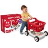Radio Flyer Scan & Sort Shopping Cart with Lights & Sounds, carrello della spesa primi passi rosso con luci e suoni, per bambini piccoli da 1 anno in su