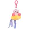 TOMY Mofulatto Kirby & Warp Star Peluche Clip-On, Morbido Sherpa, Portachiavi Kawaii Kirby Keychain, accessorio per zaino o borsa, peluche da collezione