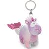 NICI Portachiavi Unicorno Nerina 10 cm - in Peluche Morbida, Idea Regalo - 63090