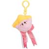 TOMY Mofulatto Kirby & Warp Star Peluche Clip-On, Morbido Sherpa Sherpa Ciondolo Kirby Kawaii Borsa, Ciondolo Peluche da collezione per bambini e adulti, Clip per zaino o borsa
