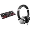 Numark Mixtrack Pro FX + HF125 - Controller DJ a 2 Deck Per Serato DJ con Scheda Audio e 2 Jog Wheel + Cuffie DJ con Filo e Serato DJ Lite