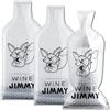 JIMMY THE FOX Wine Jimmy | Custodie riutilizzabili per bottiglie di vino | Antiurto e antiperdita | Per viaggio in aereo, nave, auto | Regalo per vacanze e feste | Set 3 pezzi con imballaggi a bolle