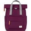 Roka London Canfield B - Zaino piccolo in nylon sostenibile, Borgogna reale, S