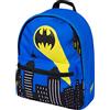 Baagl Zaino per l'asilo, per bambini, per l'asilo, per bambini, con cintura sul petto, Batman Blu