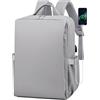BAGZY Zaino 40x30x15 Air France 20L Zaino da Viaggio Aereo Bagaglio a Mano 40x30x15cm British Airways Impermeabile Zaini Porta PC 15.6Pollici con Porta USB per Scuola Trekking Lavoro Donna Uomo Grigio