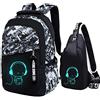 Asge JUND Oxford Zaino Scuola Ragazzi Zaini Casual Stampa Zaini Sportivi e Outdoor Nottilucenti Running Sport Daypack