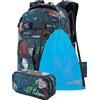 Nitro Superhero, zaino per la scuola, zaino, cintura in vita rimovibile, base robusta, borsa termica, borsa per laptop, borsa sportiva o borsa sportiva e custodia per matite, tropicale, (30L) EU, Set