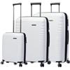 Totto - Set valigie rigide - Traveller - Colore bianco - Tre dimensioni di valigie - Sistema espandibile - Sistema TSA - Fodera in poliestere