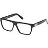 GCDS Occhiali da vista unisex opzionali con occhiali da sole o filtro luce blu farfalla realizzati in acetato modello GD5032 (custodia per occhiali)