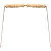 Comphic Set di canne desiderabili in rame, come strumento per indovini, con manici in legno naturale