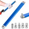 ZEXUPORIUM Prolunga per Chiave Professionale, Set di Chiavi con 5 Adattatori da 1/2, 1/4 e 3/8, Offset Extension Wrench, per Chiave Universale Estesa