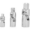 VIFERR 3 pz Giunto Universale Presa CRV 1/4 3/8 1/2 360° Giunto Universale Set Angolo A Cricchetto Barra di Estensione Presa Adattatore