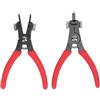Yosoo Health Gear Set di 2 Pinze per Anelli Elastici, Set di Pezzi Interni Esterni Regolabili, Pinze per Anelli Elastici, Resistenti con Gancio Dritto Piegato e Piccone, Custodia per Strumenti di