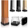 GICUNK 28 Pezzi Feltrini per Sedie Quadrati, Gommini per Sedia, Medio Silicone Tappi Piedini per Sedie(Fit: 20-25mm)