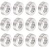 QUARKZMAN 12pz Distanziatore Alluminio 8.2mm Foro x 16mm OD x 6mm Lunghezza Boccola per Vite Finitura Semplice Distanziatore Metallo Rotondo per Viti Bulloni e Barre M8