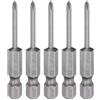 QUARKZMAN 5Pz #00 Punte Cacciavite Phillips PH00 1/4 Gambo Esagonale 2 (50mm) Lungo Acciaio S2 Magnetiche Inserti per Avvitatore per Cacciavite Elettrico Punte Trapano 0.098 (2.5mm) Asta