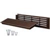 ABOUT VENT 450x92mm Griglia di Ventilazione per Porta - Griglia di Aerazione Bilaterale - Griglia Aerazione Rettangolare per Porte Interne - Grigla di Ventilazione in Plastica Marrone