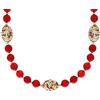 Venetiaurum - Collana Girocollo con Pietre in Vetro Originale di Murano e Argento 925 - Gioiello Made In Italy Certificato