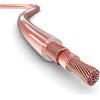 PAXO Cavo per altoparlanti coassiale da 10 m, 2 x 1,5 mm², OFC/rame puro, cavo per altoparlanti HiFi compatto e flessibile con diametro di 5,5 mm, trasparente
