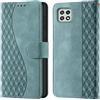 CaseGla Cover per Samsung Galaxy A22 5G Case PU Pelle Custodia RFID Blocco Kickstand Chiusura magnetica Slot per Schede Portafoglio Flip Custodia per Samsung A22 5G Cover,Verde niebla