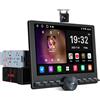 ATOTOZONE 10,1 FlexView Android Autoradio con Schermo Futtuante Adattivo per 1DIN & 2DIN, ChatGPT AI Stereo Auto CarPlay & Android Auto Wireless, Wi-Fi/USB, EQ/DSP/RDS, Telecamera Retromarcia
