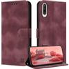 ZONNAVI Cover per Huawei P30 Lite, [Blocco RFID] Custodia a Libro in Pelle con Porta Carte, Flip Case Portafoglio Antiurto Cover per Huawei P30 Lite (Rosso vino)