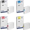 Epson T9081 T9082 T9083 T9084 XL - Cartucce d'inchiostro originali Multipack nero, ciano, magenta, giallo, compatibili con Workforce Pro WF-6090DW, WF-6590DWF