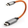 ZBLZGP Cavo da USB C a HDMI 4K 60Hz, per Lenovo ThinkPad X1/Sony A7 IV/Atomos Ninja V, 20 cm, 18 Gbps, nessun ritardo per il gioco