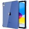 TiMOVO Cover Compatibile con iPad A16 11 Generazione 11 Pollici 2025, iPad 10 Generazione 2022 10,9, Custodia Protettiva in TPU Trasparente Morbido Antiurto Sottile e Leggero, Blu Marinaro