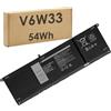 BLESYS 54Wh Batteria V6W33 per Dell vostro 3510 3520 5510 3420, per latitude 3420 3520, per inspiron 5510 5410 serie