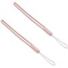 TopHomer Cinturino da polso in silicone colorato, regolabile, impermeabile, per cellulare, chiavetta USB, MP3, MP4, mini fotocamera, rosa, 2 pezzi