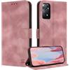 ZONNAVI Cover per Xiaomi Redmi Note 11 Pro 4G/5G, [Blocco RFID] Custodia a Libro in Pelle con Porta Carte, Flip Case Portafoglio Antiurto Cover per Redmi Note 11 Pro 4G/5G (Rose Oro)