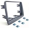 BSSTORE Mascherina 2DIN Adattatore Autoradio Cornice Stereo per Panda (169) dal 2003 al 2011 con Kit Fissaggio - Grigio