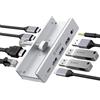 ORICO Docking Station Clip, Hub USB-C 8-in-1 con HDMI 4K@60Hz, PD 100W, Ethernet Gigabit, 4xUSB, AUX, 10Gbps Hub USB Dock per Laptop, MacBook, PC (Adattatore non incluso)