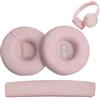 Ritte Cuscinetti di Ricambio per JBL Cuffie, 1 Paio Cuscinetti Cuffie e 1 Archetto di Ricambio per JBL Tune600 T500BT T450 T450BT JR300BT con Memory Foam, 70mm (Rosa)