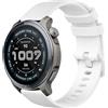 GIOPUEY Cinturini Compatibile con Amazfit Balance 2 XT, Morbido Silicone Cinturino [Resistente all'Usura] [Traspirante] - White