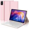 WINCHKING Custodia con Tastiera Per Xiaomi Redmi Pad 2 11 2025/Redmi Pad SE 2023, Flessibile TPU Custodia Tastiera Tastiera Per Tablet Xiaomi Redmi Pad 2, Bluetooth Magnetico Rimovibile Con Qwertz