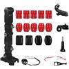 WANGCL Supporto per videocamera per moto Supporto per mento per casco per GoPro 8/7/6/5/4 4+ 3 Series e altre action cam