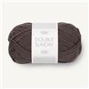 Sandnes Garn Double Sunday circa 108 m col. 3880 mork sjokolade 50 g