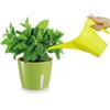 Zendea Vaso per Piante Tondo Verde 11x13,5cm con Lato Trasparente per il Controllo dell'Acqua - Ideale per Coltivare Piccole Piante, Fiori e Erbe Aromatiche in Terrazzo o Giardino - Resistente