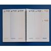 tipome Agenda Settimanale Formato A4 21x30cm Con Giorni in Alto ed Orari - Blocco con Spirale