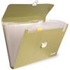 Colourbook Cartella Portadocumenti Espandibile 13 Scomparti A4 Verde Militare, Classificatore A Soffietto Con Chiusura Sicurezza, Archivio Documenti Ufficio Scuola Pratico E Resistente