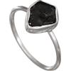 I-be, Anello in tormalina in argento sterling 925 naturale, 1080ROH, Argento, Tormalina
