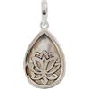 I-be, Ciondolo a forma di goccia con fiore di loto, argento 925, 204704 Lotus, Argento sterling, madreperla