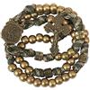 Nazareth Store Rosario Paracord di San Michele Robusto Rosario Collana con Cordino Forte Crocifisso Cattolico del Perdono (Bronzo antico)