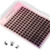 DIWINSH Ciglia Finte Naturali 168 Pcs D Curl 10-16 mix DIY Extension Ciglia Individuali fai da te Ciuffetti Ciglia a Casa (MA - 168 Pcs, 10 - 16 mm)